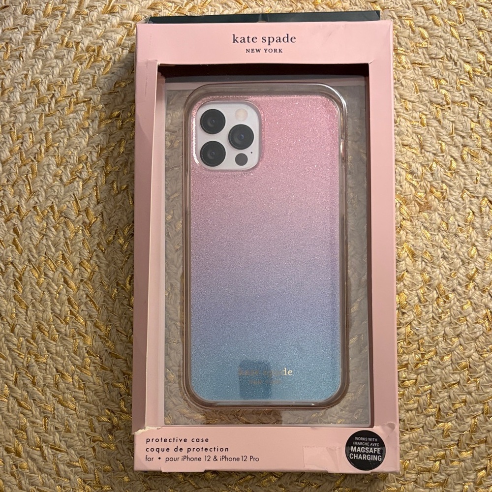 Kate Spade Gradient Pink and Blue iPhone 12/12 Pro Case